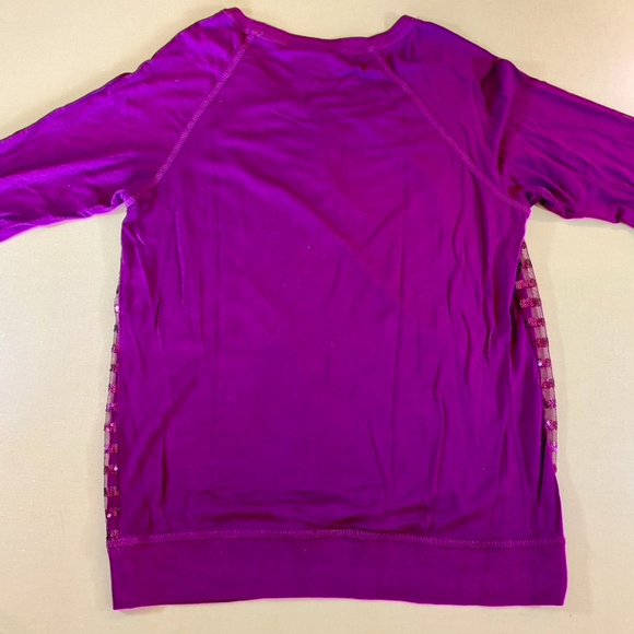 Daytrip XS Striped Sequin magenta Fuchsia tunic top beautiful and comfy too EUC - Picture 8 of 8
